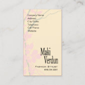 Creative Branches (Mode Stylist) Visitekaartje (Achterkant)