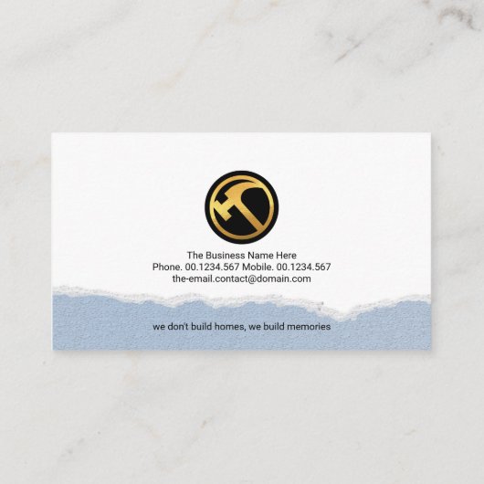 Creative Brick Masonry Works Construction Builder Visitekaartje (Achterkant)