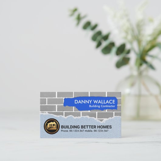 Creative Brick Masonry Works Construction Handyman Visitekaartje (Staand voorkant)
