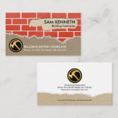 Creative Brickwork Plastering Renovation Works Visitekaartje (Voorkant / Achterkant)