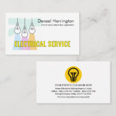 Creative Bright Down Lights Electrical Service Visitekaartje (Voorkant / Achterkant)