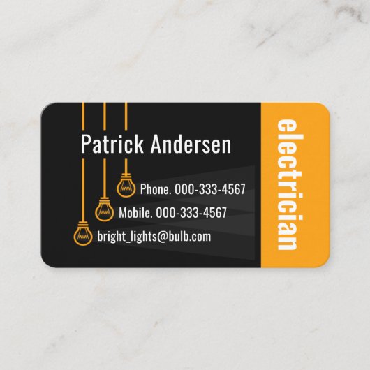 Creative Bright Downlights Shining  Visitekaartje (Voorkant)