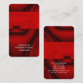 Creative Brown Abstract Modern Elegant Visitekaartje (Voorkant / Achterkant)