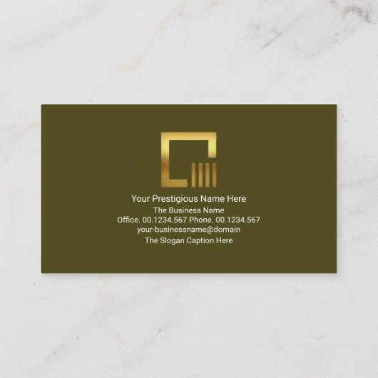 Creative Brown Layered Wereldbol Sales Marketing Visitekaartje (Achterkant)