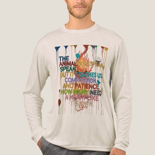 Creative Brushstroke T-Shirt – Inspirational Quote (Voorkant volledig)
