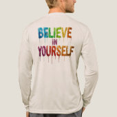 Creative Brushstroke T-Shirt – Inspirational Quote (Achterkant volledig)