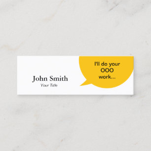 Creative Bubble Professional Mini Visitekaartje