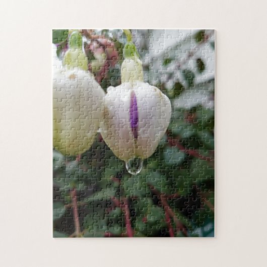 Creative bud fuchsia flower photopuzzel legpuzzel (Verticaal)