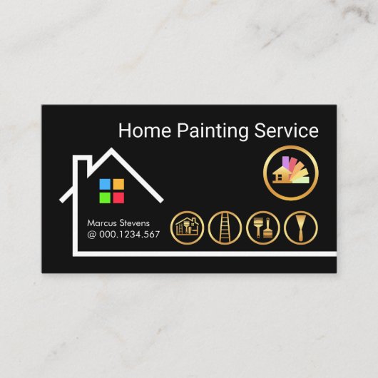 Creative Building Frame Painter Handyman Visitekaartje (Voorkant)