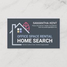 Creative Building Home Landscape Realtor Visitekaartje