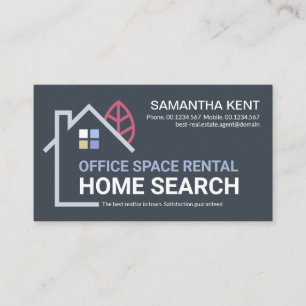 Creative Building Home Landscape Realtor Visitekaartje