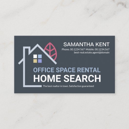 Creative Building Home Landscape Realtor Visitekaartje (Voorkant)