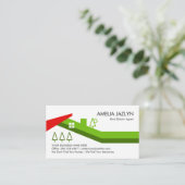 Creative Building Home Landscape Realtor Visitekaartje (Staand voorkant)