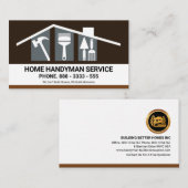 Creative Building Roof Handyman Tools Visitekaartje (Voorkant / Achterkant)