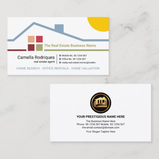 Creative Building Rooftop Realty Visitekaartje (Voorkant / Achterkant)