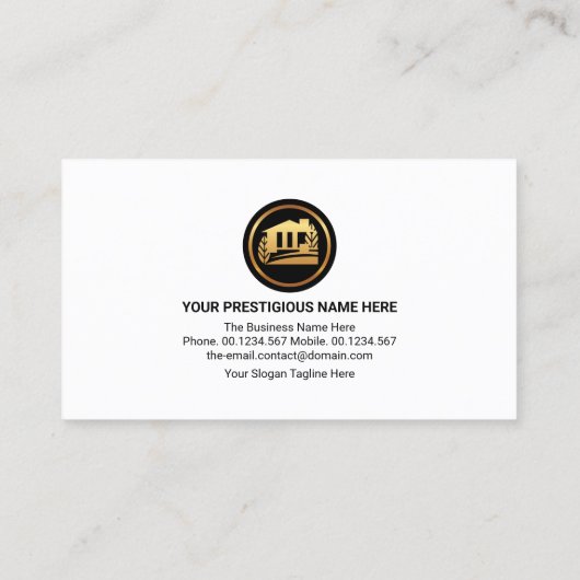 Creative Building Rooftop Realty Visitekaartje (Achterkant)