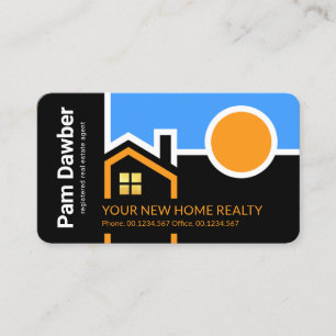 Creative Building Rooftop Sun Border Visitekaartje