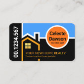 Creative Building Rooftop Sunrise Border Visitekaartje (Voorkant)