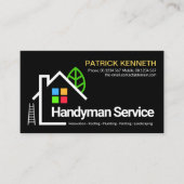 Creative Building Structure Handyman Contractor Visitekaartje (Voorkant)