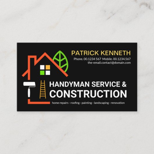 Creative Building Structure Landscape Builder Visitekaartje (Voorkant)