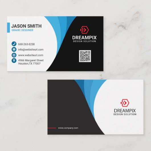 CREATIVE BUSINESS CARD VISITEKAARTJE (Voorkant / Achterkant)