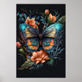 Creative Butterfly Collage Illustratie Poster (Voorkant)