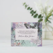 Creative Butterfly Funeral Memorial Bedankkaart (Staand voorkant)