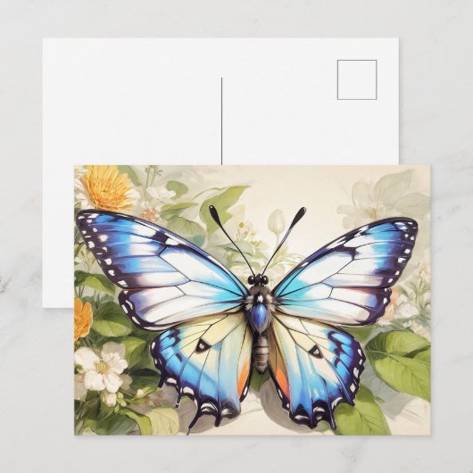  Creative Butterfly Illustratie Briefkaart (Voorkant / Achterkant)