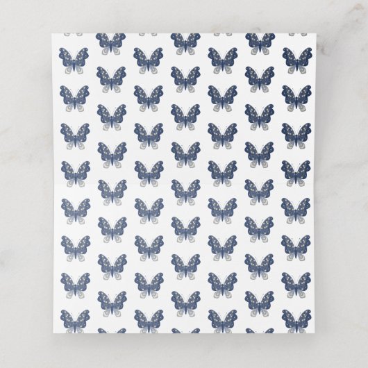 Creative Butterfly Wedding Plaatskaartje (Binnenkant ongevouwen)