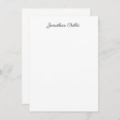 Creative Calligraphy Script Naam Modern Sjabloon (Voorkant / Achterkant)