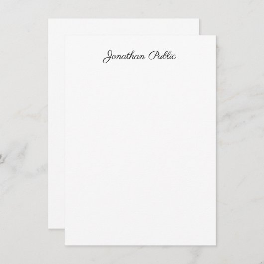 Creative Calligraphy Script Naam Modern Sjabloon (Voorkant / Achterkant)