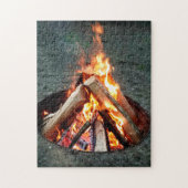 Creative camping fire campfire foto puzzel puzzel legpuzzel (Verticaal)