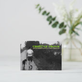 Creative Canine "BestnFriends on a Walk" Visitekaartje (Staand voorkant)