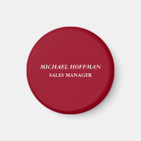 Creative Carmine Red Minimalist klassiek cursief