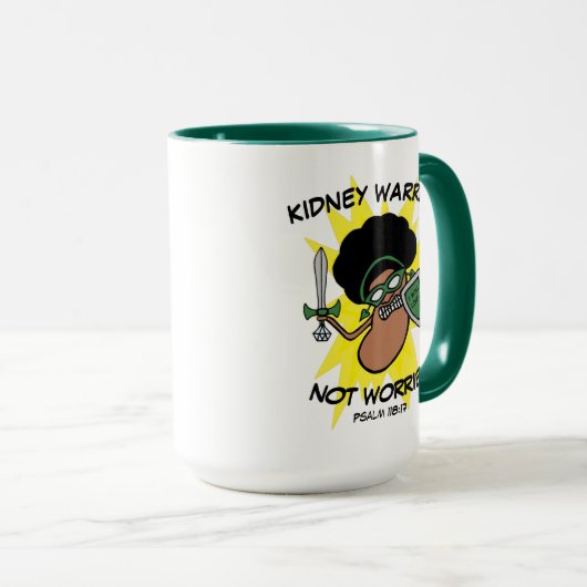 Creative Cartoon Kidney Warrior Hero Mok (Voorkant rechts)