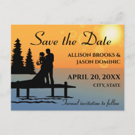 Creative, cartoon stijl Save the Date Wedding Kaar Aankondigingskaart