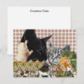 Creative Cats-Briefkaart Briefkaart (Voorkant / Achterkant)