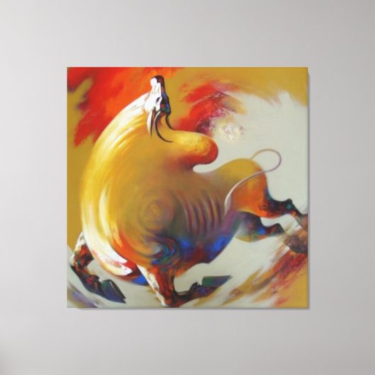 "Creative Caw-Caw - Kraai op Canvas" Canvas Afdruk (Voorkant)