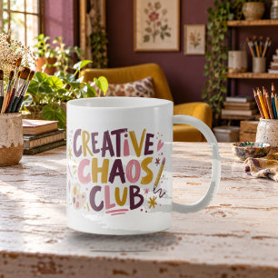Creative Chaos Club Expressieve Typografie Mok