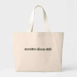 creative chaos club grote tote bag
