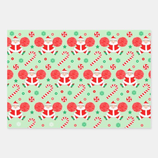 Creative Cheerleading Holiday Gift Inpakpapier Vel (Voorkant)