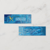 Creative Chef | Kokergereedschap | Moderne kunst Mini Visitekaartje (Voorkant / Achterkant)