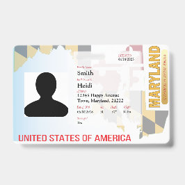 CREATIVE Child ID- Maryland Vlag Badge