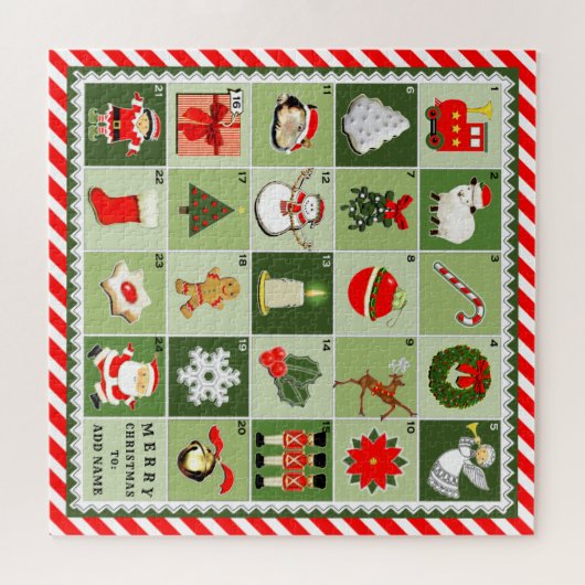 Creative Christmas Advent Kalender Legpuzzel (Horizontaal)