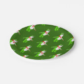 Creative Christmas Holiday Frog Papieren Bordje (Gekanteld)