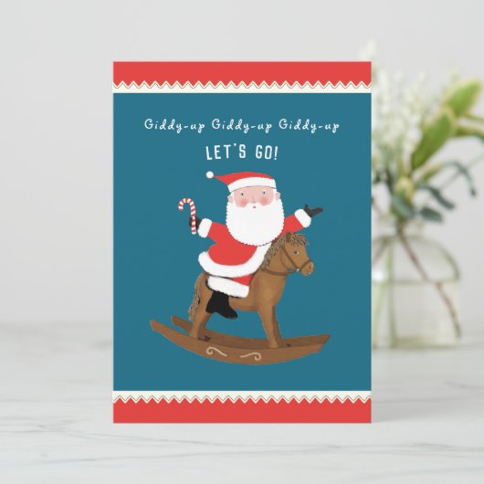 Creative Christmas Holiday Party Uitnodiging (Staand voorkant)