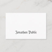 Creative Classic Nostalgic Watch Professional Visitekaartje (Voorkant)