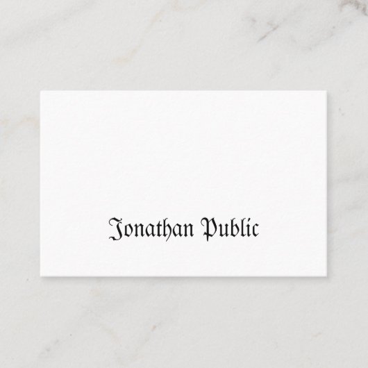 Creative Classic Nostalgic Watch Professional Visitekaartje (Voorkant)