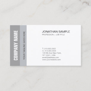 Creative Clean Design Chic Modern Company Plain Visitekaartje