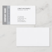 Creative Clean Design Chic Modern Company Plain Visitekaartje (Voorkant / Achterkant)